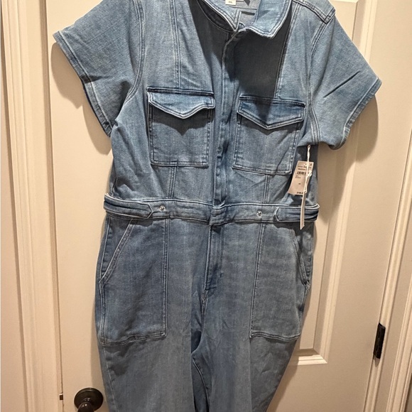 Good American Fit for Success Women's Denim Jumpsuit - Picture 5 of 9